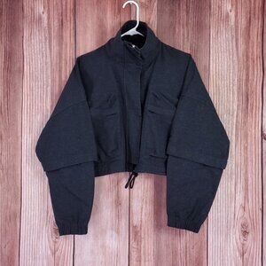 Nike Womens XS Sportswear Tech Pack Ripstop Jacket Snap Sleeves DV8487-032